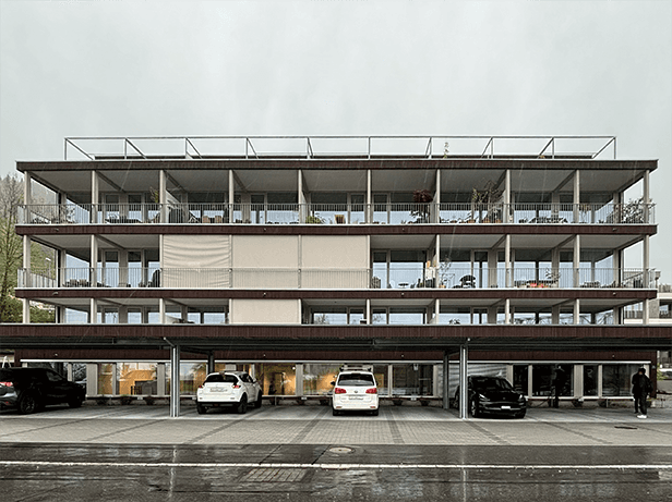 中谷哲郎のドイツ・スイス視察「環境先進国の取り組みとは」#2 スイス・ホルフ村の「木造高層住宅 xユニット建築」